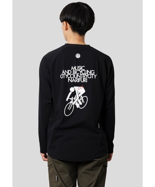 CITY COUNTRY CITY（シティーカントリーシティー）の「narifuri × CCC ツールドロングTシャツ（Tシャツ/カットソー・メンズ・シルバーグレー/ブラック・SMALL/MEDIUM/LARGE/X-LARGE）」の6枚目の写真