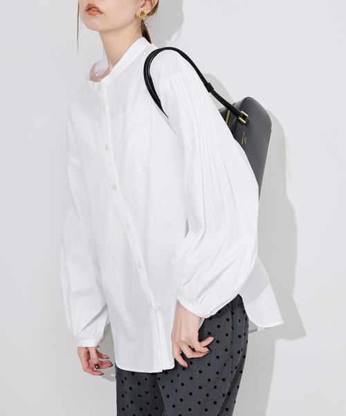 WEB限定/追加2》ピンタックバルーンスリーブブラウス（シャツ/ブラウス