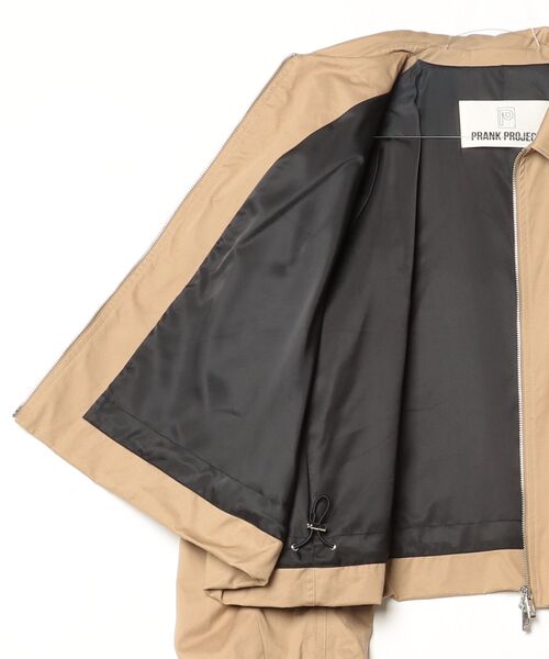 PRANK PROJECT（プランクプロジェクト）の「【2026Spring Pre-Order】バルーンスイングジャケット / Balloon Swing Jacket（ブルゾン・レディース・ベージュ/ブラック・FREE）」の4枚目の写真