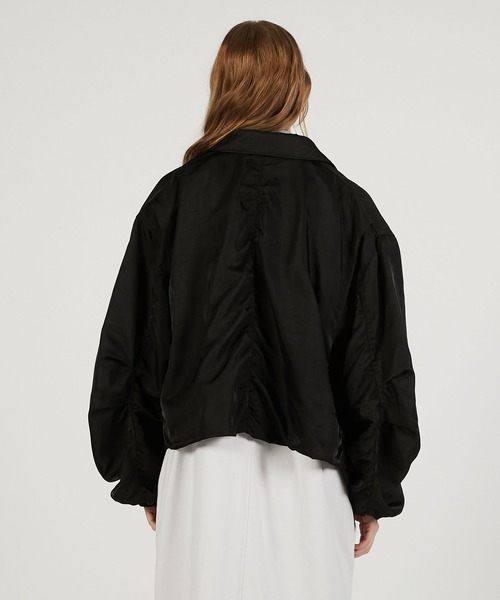 PRANK PROJECT（プランクプロジェクト）の「【2026Spring Pre-Order】バルーンスイングジャケット / Balloon Swing Jacket（ブルゾン・レディース・ベージュ/ブラック・FREE）」の10枚目の写真