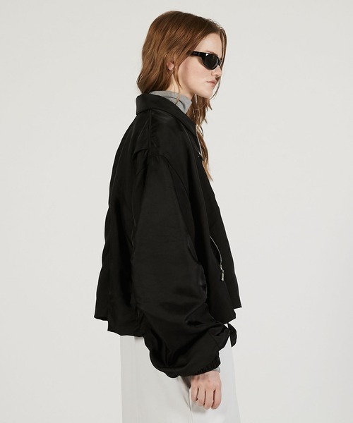 PRANK PROJECT（プランクプロジェクト）の「【2026Spring Pre-Order】バルーンスイングジャケット / Balloon Swing Jacket（ブルゾン・レディース・ベージュ/ブラック・FREE）」の11枚目の写真