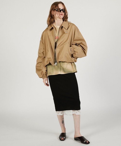 PRANK PROJECT（プランクプロジェクト）の「【2026Spring Pre-Order】バルーンスイングジャケット / Balloon Swing Jacket（ブルゾン・レディース・ベージュ/ブラック・FREE）」の6枚目の写真