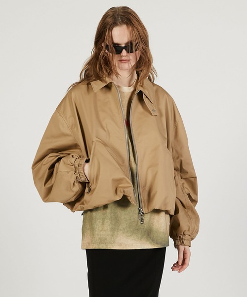 PRANK PROJECT（プランクプロジェクト）の「【2026Spring Pre-Order】バルーンスイングジャケット / Balloon Swing Jacket（ブルゾン・レディース・ベージュ/ブラック・FREE）」の12枚目の写真