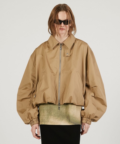 PRANK PROJECT（プランクプロジェクト）の「【2026Spring Pre-Order】バルーンスイングジャケット / Balloon Swing Jacket（ブルゾン・レディース・ベージュ/ブラック・FREE）」の14枚目の写真