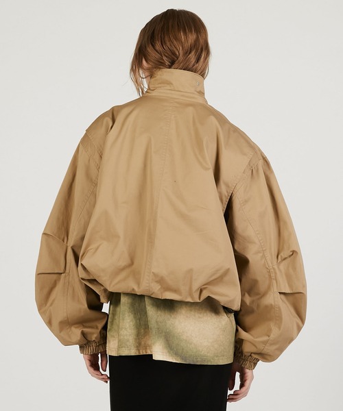 PRANK PROJECT（プランクプロジェクト）の「【2026Spring Pre-Order】バルーンスイングジャケット / Balloon Swing Jacket（ブルゾン・レディース・ベージュ/ブラック・FREE）」の17枚目の写真