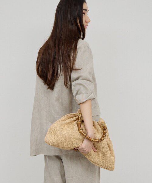 GALLARDAGALANTE（ガリャルダガランテ）の「【セットアップ対応】リネンジャケット（その他アウター・レディース・アイボリー/モカ・FREE）」の6枚目の写真