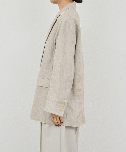 GALLARDAGALANTE（ガリャルダガランテ）の「【セットアップ対応】リネンジャケット（その他アウター・レディース・アイボリー/モカ・FREE）」の11枚目の写真