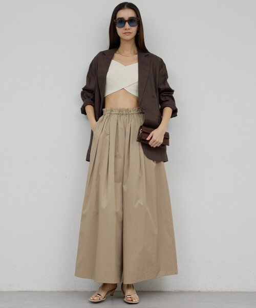 GALLARDAGALANTE（ガリャルダガランテ）の「【セットアップ対応】リネンジャケット（その他アウター・レディース・アイボリー/モカ・FREE）」の22枚目の写真