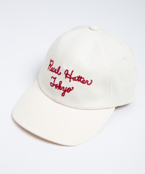 RACAL（ラカル）の「Chaine EMB Denim Cap / チェーン刺繍デニムキャップ（キャップ・メンズ・ブラック/ナチュラル/インディゴブルー・FREE）」の4枚目の写真