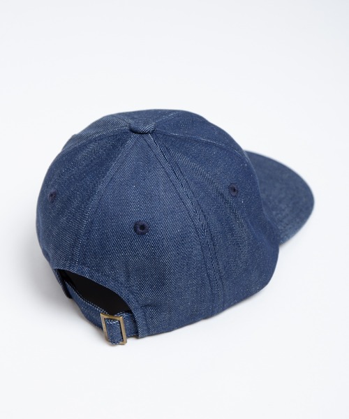 RACAL（ラカル）の「Chaine EMB Denim Cap / チェーン刺繍デニムキャップ（キャップ・メンズ・ブラック/ナチュラル/インディゴブルー・FREE）」の8枚目の写真