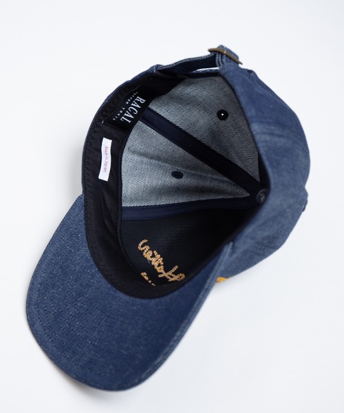 RACAL（ラカル）の「Chaine EMB Denim Cap / チェーン刺繍デニムキャップ（キャップ・メンズ・ブラック/ナチュラル/インディゴブルー・FREE）」の10枚目の写真