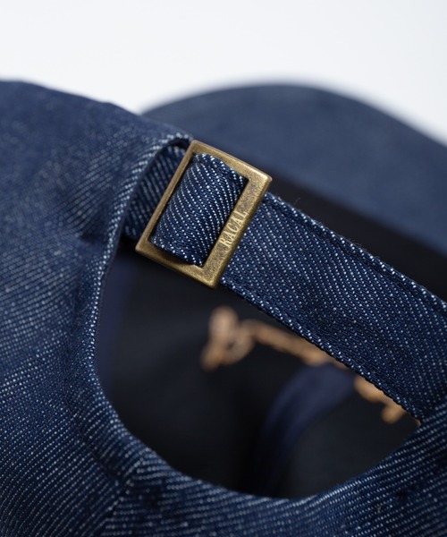RACAL（ラカル）の「Chaine EMB Denim Cap / チェーン刺繍デニムキャップ（キャップ・メンズ・ブラック/ナチュラル/インディゴブルー・FREE）」の11枚目の写真