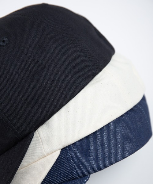 RACAL（ラカル）の「Chaine EMB Denim Cap / チェーン刺繍デニムキャップ（キャップ・メンズ・ブラック/ナチュラル/インディゴブルー・FREE）」の12枚目の写真