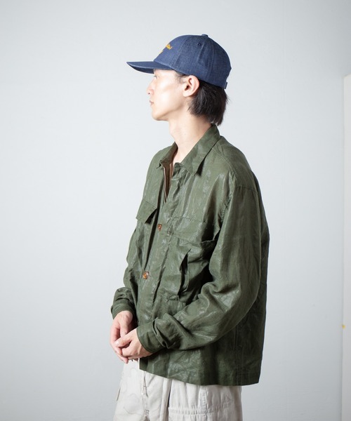 RACAL（ラカル）の「Chaine EMB Denim Cap / チェーン刺繍デニムキャップ（キャップ・メンズ・ブラック/ナチュラル/インディゴブルー・FREE）」の14枚目の写真