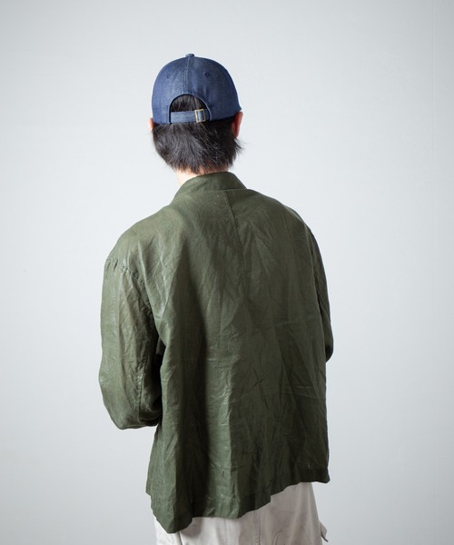 RACAL（ラカル）の「Chaine EMB Denim Cap / チェーン刺繍デニムキャップ（キャップ・メンズ・ブラック/ナチュラル/インディゴブルー・FREE）」の15枚目の写真