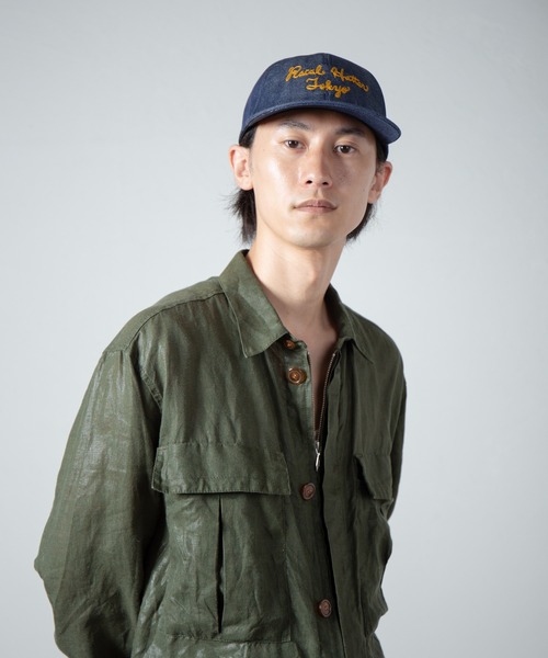 RACAL（ラカル）の「Chaine EMB Denim Cap / チェーン刺繍デニムキャップ（キャップ・メンズ・ブラック/ナチュラル/インディゴブルー・FREE）」の16枚目の写真