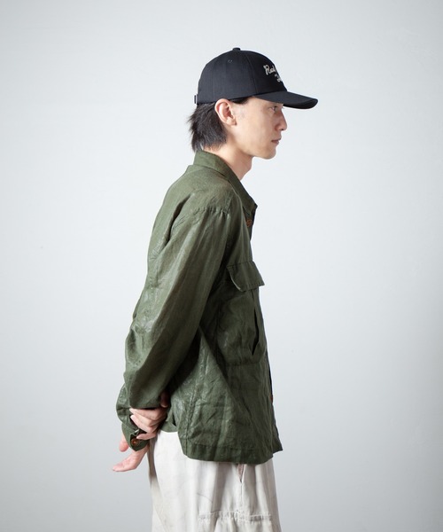 RACAL（ラカル）の「Chaine EMB Denim Cap / チェーン刺繍デニムキャップ（キャップ・メンズ・ブラック/ナチュラル/インディゴブルー・FREE）」の22枚目の写真