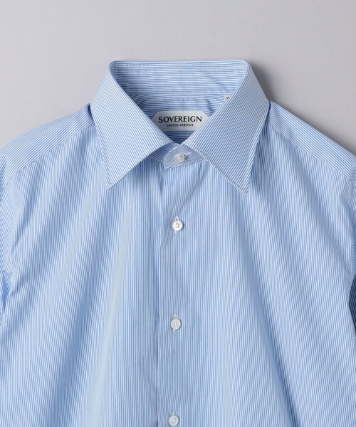 SOVEREIGN（ソブリン）の「＜SOVEREIGN＞ CANCLINI/キャンディストライプ  セミワイドカラーシャツ（シャツ/ブラウス・メンズ・ロイヤルブルー・40cm）」の4枚目の写真