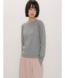 MIDIUMISOLID for Ladies レイヤードライクプルオーバー