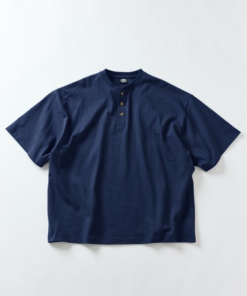 FREAK'S STORE(フリークスストア)の「限定展開 9オンス Heavyweight ビッグシルエット ヘンリーネックTシャツ ヘビーウェイト(Tシャツ/カットソー・メンズ・ホワイト/ネイビー/アッシュグレー/ブラウン/グレイッシュベージュ/ブラック/スミクロ・LARGE/MEDIUM/SMALL/X-SMALL)」の21枚目の写真