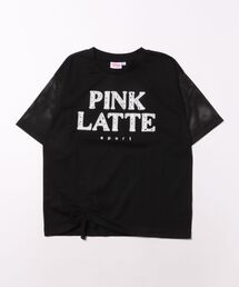 PINK-latte（ピンクラテ）の「PINK-latte SPORT/ピンクラテスポーツ　袖メッシュ生地　半袖Ｔシャツ（Tシャツ/カットソー）」