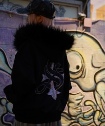 L.H.P（エルエイチピー）の「SUPPLIER サプライヤー 【LHP EXCLUSIVE】FAUX FUR CROPPED CROSS ZIP HOODIE（パーカー）」