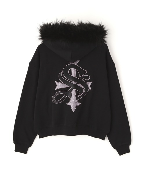 L.H.P（エルエイチピー）の「SUPPLIER/サプライヤー/【LHP EXCLUSIVE】FAUX FUR CROPPED CROSS ZIP HOODIE（パーカー・メンズ・シルバー/ピンク・XL/L/M）」の17枚目の写真