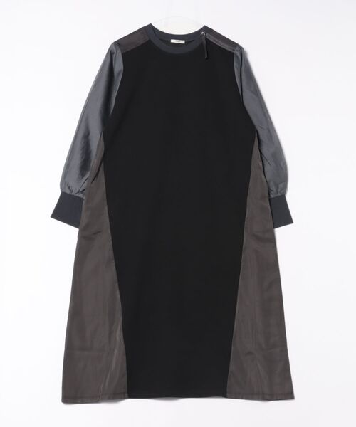 Jines(ジネス)の「MA-1ライクドッキングワンピース(ワンピース・レディース・ブラック/グレー/チャコールグレー・38)」の18枚目の写真