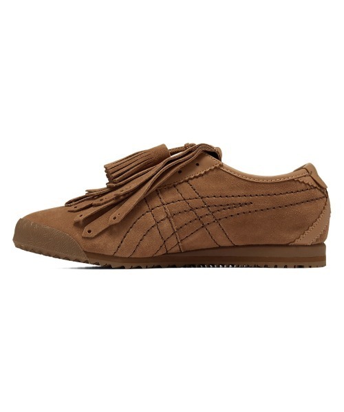 Onitsuka Tiger（オニツカタイガー）の「【ONITSUKA TIGER YELLOW COLLECTION】 MEXICO 66 FRINGE / メキシコ 66 フリンジ（スニーカー・レディース・ダークブラウン系/イエロー×ブラック/ブラック×ブラック・23/23.5/24/24.5/25/25.5/26/26.5/27/27.5/28/28.5/29/22.5）」の5枚目の写真
