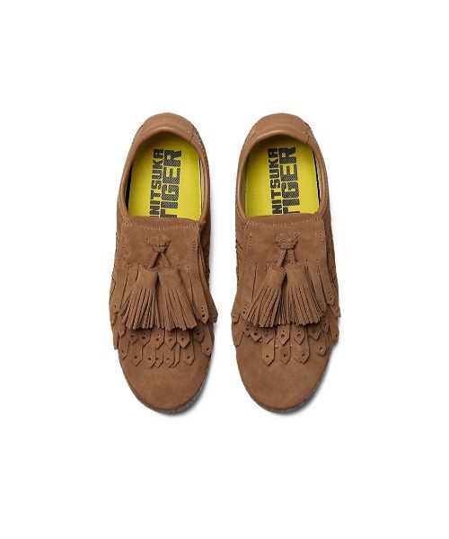 Onitsuka Tiger（オニツカタイガー）の「【ONITSUKA TIGER YELLOW COLLECTION】 MEXICO 66 FRINGE / メキシコ 66 フリンジ（スニーカー・レディース・ダークブラウン系/イエロー×ブラック/ブラック×ブラック・23/23.5/24/24.5/25/25.5/26/26.5/27/27.5/28/28.5/29/22.5）」の7枚目の写真