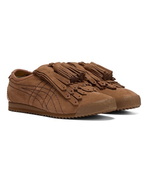 Onitsuka Tiger（オニツカタイガー）の「【ONITSUKA TIGER YELLOW COLLECTION】 MEXICO 66 FRINGE / メキシコ 66 フリンジ（スニーカー・レディース・ダークブラウン系/イエロー×ブラック/ブラック×ブラック・23/23.5/24/24.5/25/25.5/26/26.5/27/27.5/28/28.5/29/22.5）」の8枚目の写真