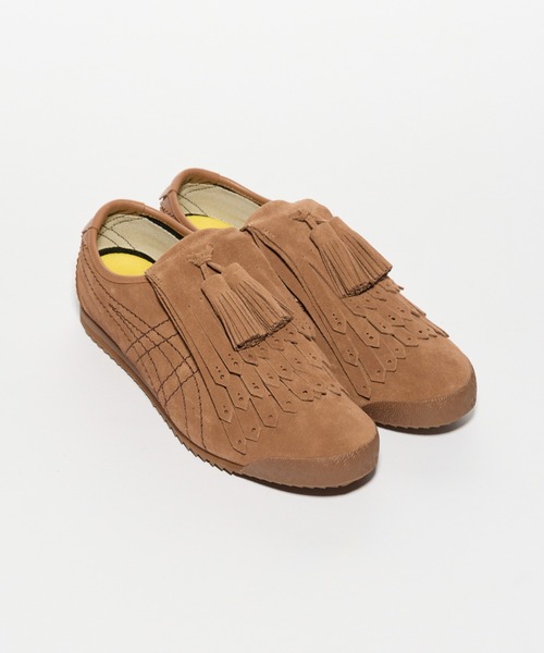 Onitsuka Tiger（オニツカタイガー）の「【ONITSUKA TIGER YELLOW COLLECTION】 MEXICO 66 FRINGE / メキシコ 66 フリンジ（スニーカー・レディース・ダークブラウン系/イエロー×ブラック/ブラック×ブラック・23/23.5/24/24.5/25/25.5/26/26.5/27/27.5/28/28.5/29/22.5）」の12枚目の写真