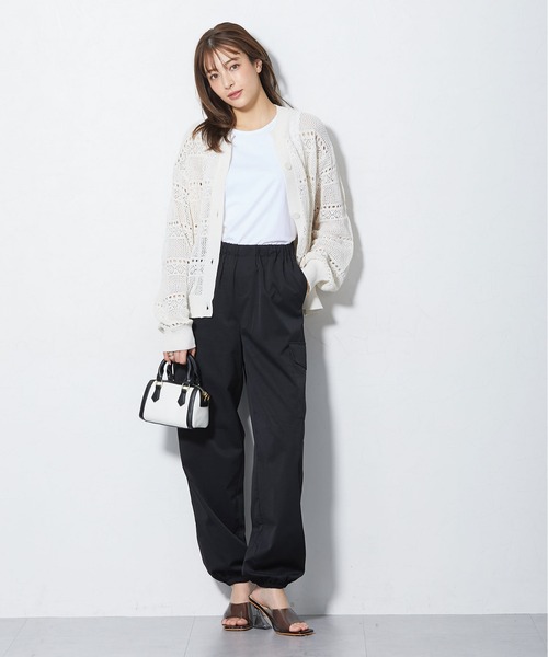 slattgir（スラットジール）の「高身長　接触冷感ライトチノカーゴパンツ（トールサイズ）（カーゴパンツ・レディース・グレイッシュブルー/カーキ/ブラック・TM/TL/TLL/T3L/T4L/T5L）」の4枚目の写真
