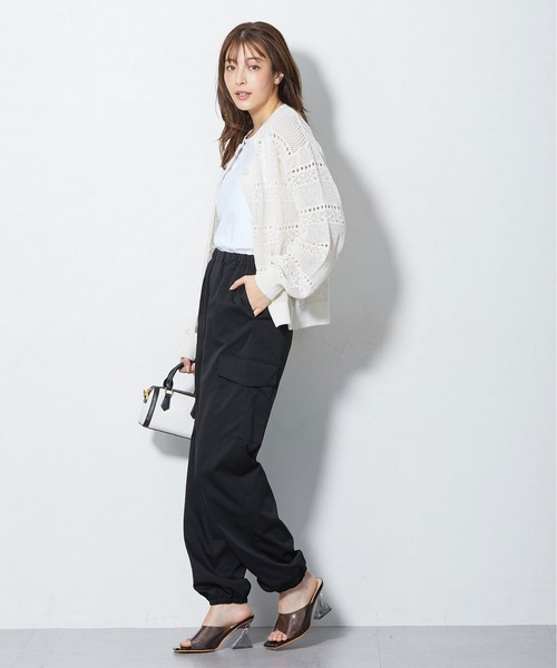slattgir（スラットジール）の「高身長　接触冷感ライトチノカーゴパンツ（トールサイズ）（カーゴパンツ・レディース・グレイッシュブルー/カーキ/ブラック・TM/TL/TLL/T3L/T4L/T5L）」の5枚目の写真