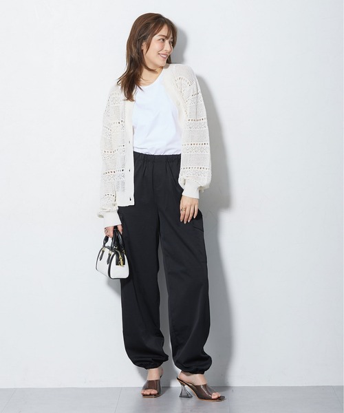 slattgir（スラットジール）の「高身長　接触冷感ライトチノカーゴパンツ（トールサイズ）（カーゴパンツ・レディース・グレイッシュブルー/カーキ/ブラック・TM/TL/TLL/T3L/T4L/T5L）」の6枚目の写真
