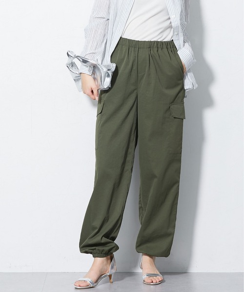 slattgir（スラットジール）の「高身長　接触冷感ライトチノカーゴパンツ（トールサイズ）（カーゴパンツ・レディース・グレイッシュブルー/カーキ/ブラック・TM/TL/TLL/T3L/T4L/T5L）」の7枚目の写真