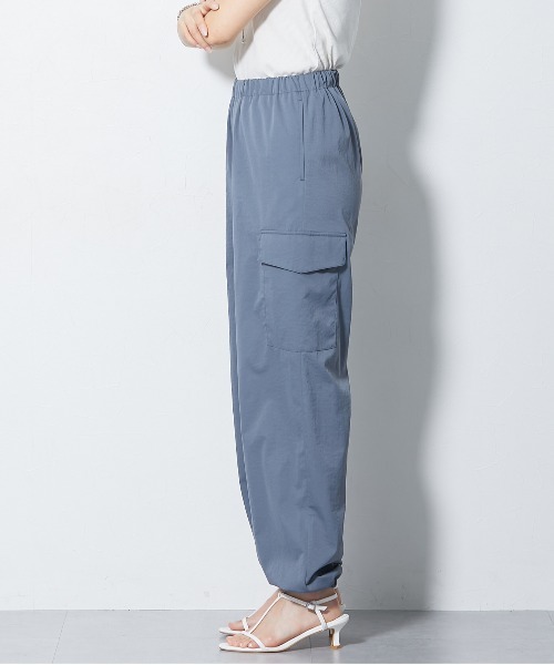 slattgir（スラットジール）の「高身長　接触冷感ライトチノカーゴパンツ（トールサイズ）（カーゴパンツ・レディース・グレイッシュブルー/カーキ/ブラック・TM/TL/TLL/T3L/T4L/T5L）」の17枚目の写真