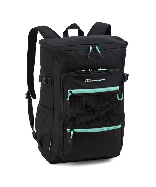 Champion（チャンピオン）の「チャンピオン リュックサック ボックス型 通学 65463（バックパック/リュック・メンズ・ブラック×ホワイト/ブラック×グリーン/ブラック×ピンク/ベージュ×ブラック・FREE）」の3枚目の写真