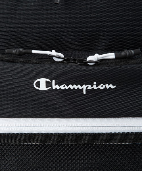 Champion（チャンピオン）の「チャンピオン リュックサック ボックス型 通学 65463（バックパック/リュック・メンズ・ブラック×ホワイト/ブラック×グリーン/ブラック×ピンク/ベージュ×ブラック・FREE）」の8枚目の写真