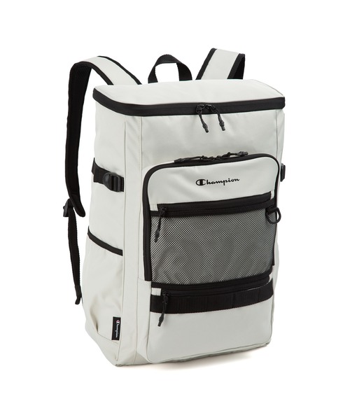 Champion（チャンピオン）の「チャンピオン リュックサック ボックス型 通学 65463（バックパック/リュック・メンズ・ブラック×ホワイト/ブラック×グリーン/ブラック×ピンク/ベージュ×ブラック・FREE）」の9枚目の写真