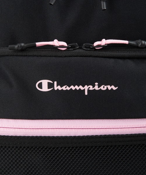 Champion（チャンピオン）の「チャンピオン リュックサック ボックス型 通学 65463（バックパック/リュック・メンズ・ブラック×ホワイト/ブラック×グリーン/ブラック×ピンク/ベージュ×ブラック・FREE）」の5枚目の写真