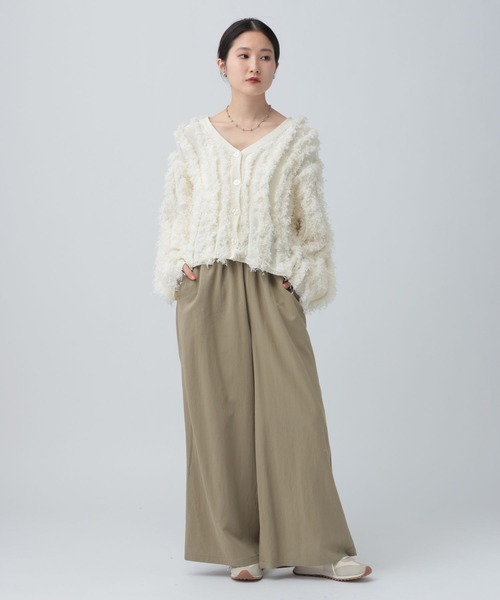 LEPSIM（レプシィム）の「ツイルギャザーワイドパンツ　630165（その他パンツ・レディース・グレイッシュベージュ/ブラック/グリーン系その他・FREE）」の5枚目の写真