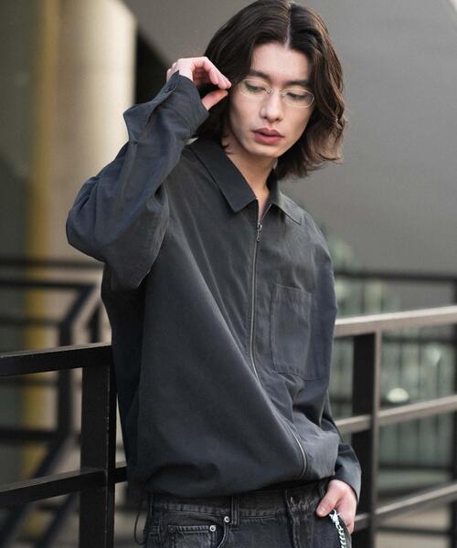 WEGO(ウィゴー)の「WEGO/フェイクスウェードシャツジャケット(ブルゾン・メンズ・ブラック/グレー・MEDIUM/LARGE)」の18枚目の写真