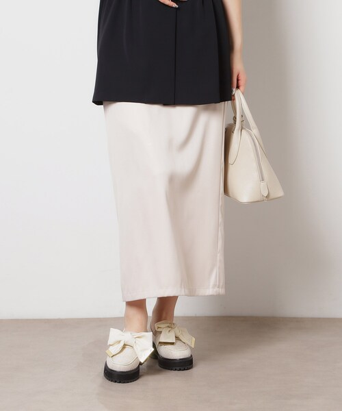 ESPERANZA（エスペランサ）の「晴雨兼用リボン厚底ローファー（パンプス・レディース・ブラック系2/アイボリー系2/ブラック・LL/M/S）」の3枚目の写真