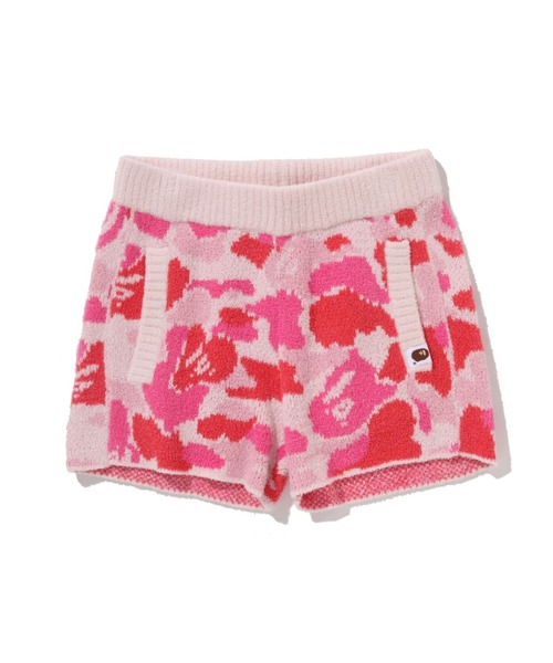 A BATHING APE(アベイシングエイプ)の「ABC CAMO TOWEL JACQUARD SHORTS(その他パンツ・レディース・ピンク/グリーン・MEDIUM/SMALL/X-SMALL)」の1枚目の写真