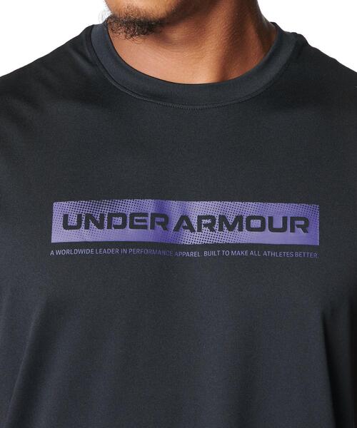 UNDER ARMOUR（アンダーアーマー）の「UAテック ワードマーク スリーブレス シャツ（トレーニング/メンズ）（タンクトップ・メンズ・ブラック・L/XL/M/S/2XL）」の3枚目の写真