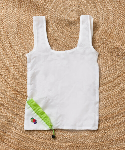 FREAK'S STORE（フリークスストア）の「FRUIT OF THE LOOM × FREAK'S STORE/フルーツオブザルーム 別注 配色 エコバッグチャーム/パッカブルバッグ/フルーツチャーム（エコバッグ/サブバッグ・レディース・レッド/ブラック/パープル/ナチュラル/サックスブルー/イエロー・ONE SIZE）」の15枚目の写真