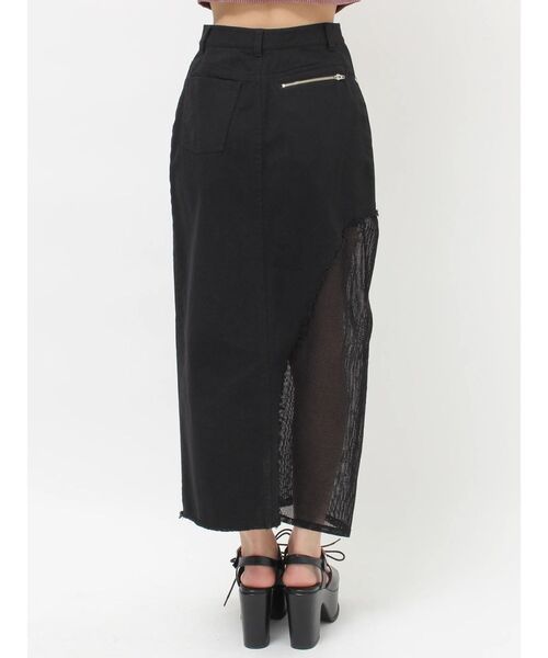 MURUA（ムルーア）の「メッシュスウィッチデニムスカート（デニムスカート・レディース・ブラック/ブルー・2/1）」の19枚目の写真