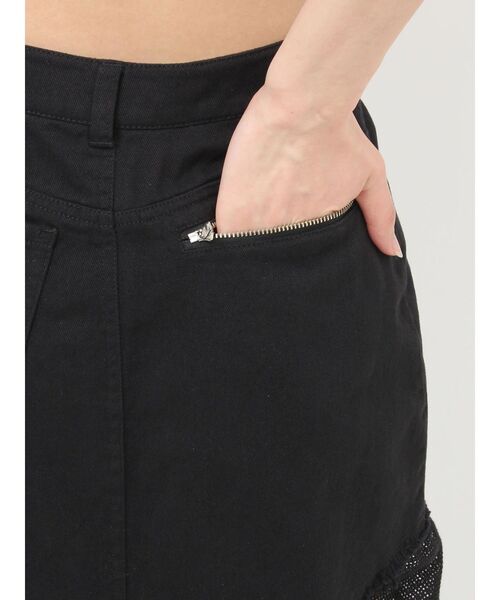 MURUA（ムルーア）の「メッシュスウィッチデニムスカート（デニムスカート・レディース・ブラック/ブルー・2/1）」の21枚目の写真