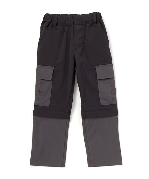 WASK（ワスク）の「バイカラーコンバーチブルパンツ（カーゴパンツ・キッズ・グリーン/ブラック・140cm/160cm/130cm/150cm）」の8枚目の写真